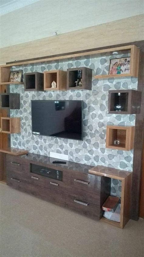 Wooden Wall Mount Modular Tv Unit Laminate Finish At Rs Square