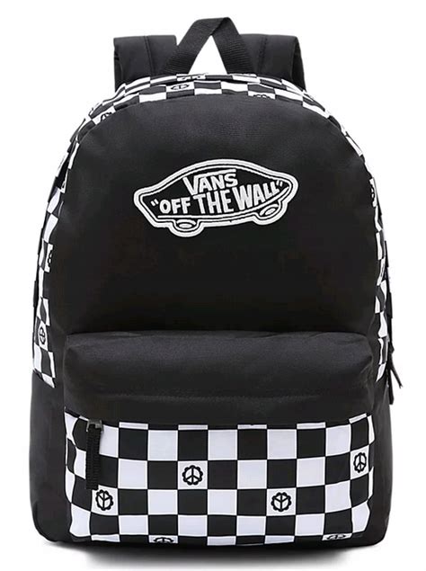 Vans Realm Plecak Czarny W Kratk Logo Oficjalne