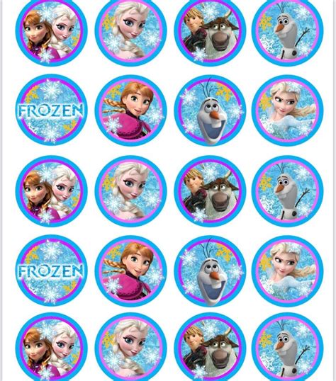 Frozen Cupcake Toppers Printable