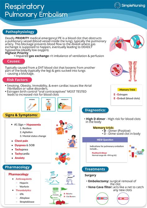 PE Pulmonary Embolism NUR 283 Studocu