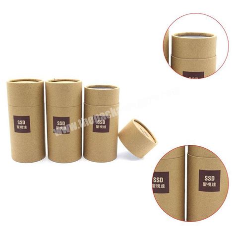 Wholesale Customized Natural Brown Kraft Paper Core Tube Round Tea