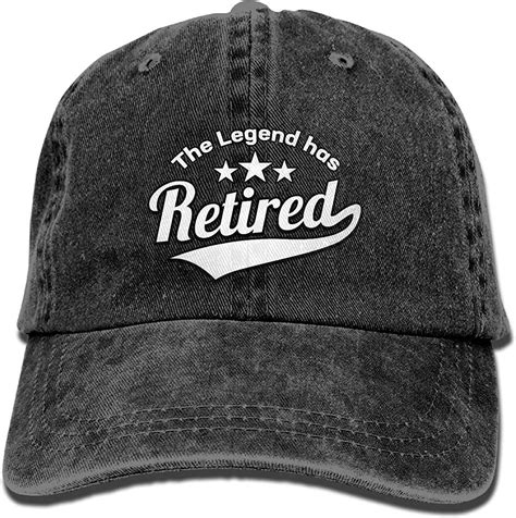 Unisex Washed The Legend Has Retired Retro Denim Baseball Cap