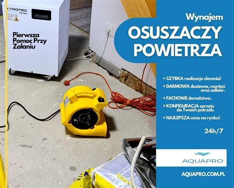 Wynajem Osuszacz Powietrza Osuszanie Po Zalaniu Poch Aniacz Wilgoci