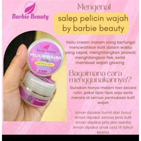 Jual Salep Pelicin Wajah Barbie Beauty Original Ready Stock Shopee