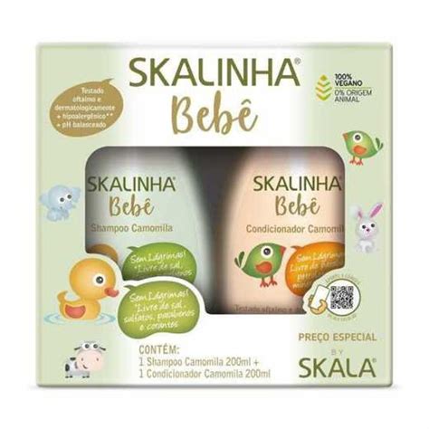 Kit Skalinha Beb Ml Condicionador Infantil Magazine Luiza