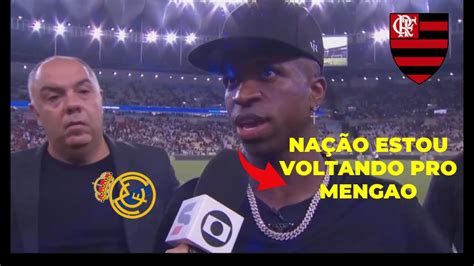 Reviravolta Vini Jr Disse Isso Ao Vivo Flamango X Vasco Gols