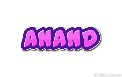 Anand Logo | Free Name Design Tool from Flaming Text
