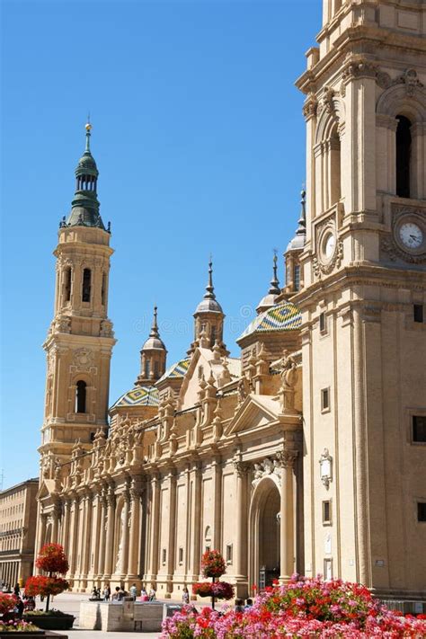 Our Lady Of The Pillar Cathedral In Zaragoza, Spain Editorial Stock ...