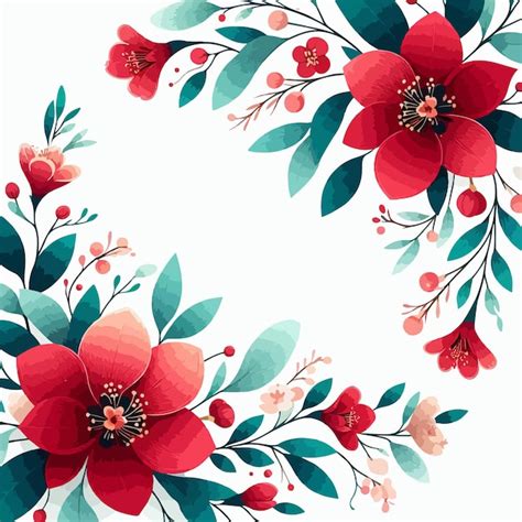 Premium Vector Beautiful Flower Background Vector Illustration Of Floral Design With Copy Space