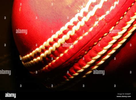English Cricket Ball Stock Photo Alamy