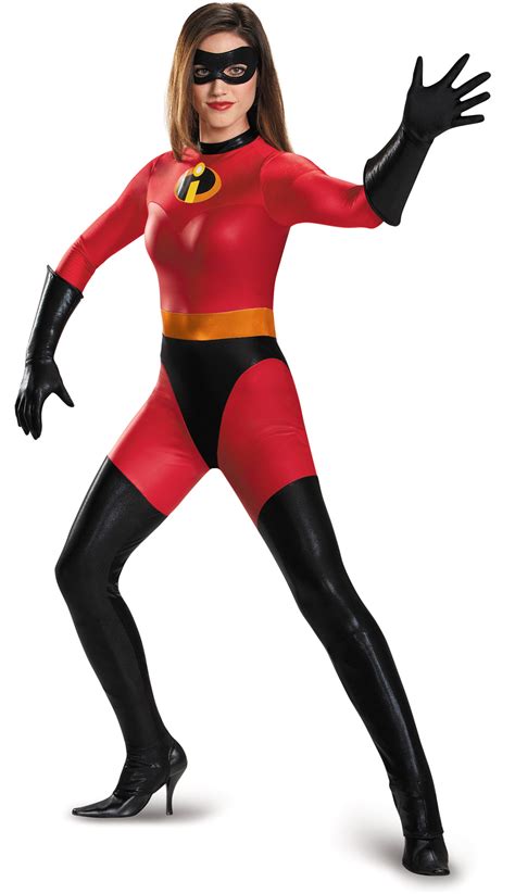 Disneys The Incredibles Mrs Incredible Bodysuit Adult Costume