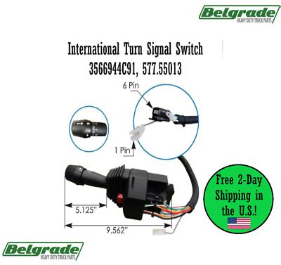 International Turn Signal Wiper Switch C Ebay