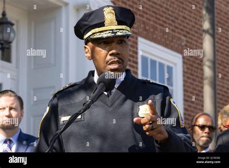 Dc Metropolitan Police Department Chief Robert Contee Hi Res Stock