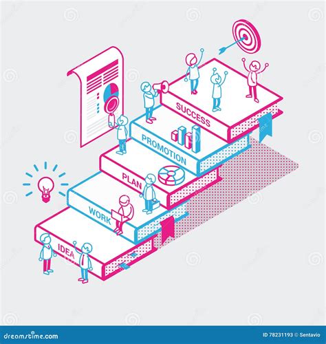 Isometric Ladder Stair Vector Staircase Isolated Ladder Equipment