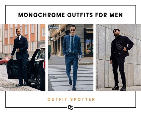 Savvy Smart Monochrome Outfits For Men Outfit Spotter