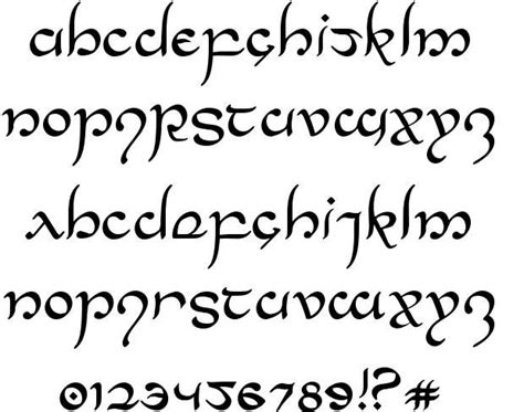 Half-Elven font by Iconian Fonts | Lettering alphabet, Lettering fonts ...