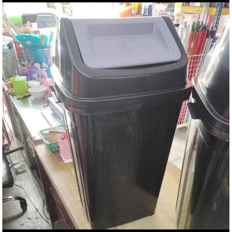 Roomy 50L Touch Top Bin Dustbin Tong Sampah Swing Dustbin