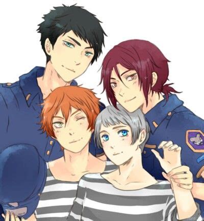 Sosuke Yamazaki X Momotaro Mikoshiba And Rin Matsuoka X Aiichiro