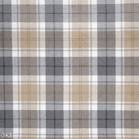 Platinum Brown And Gray Plaid Woven Upholstery Fabric Upholstery