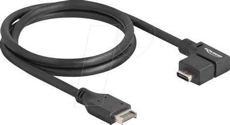 Delock 85759 Usb E Key A 20 Pin Male To Usb C Female Angled 70 Cm At Reichelt Elektronik