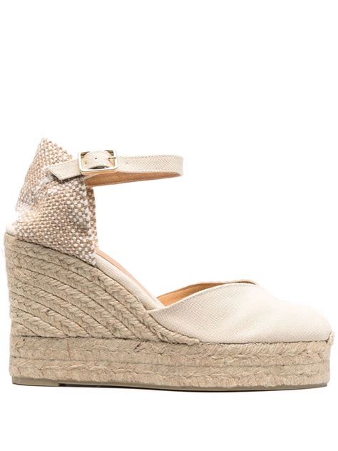 Castañer Chiarita Woven Wedge Sandals Farfetch