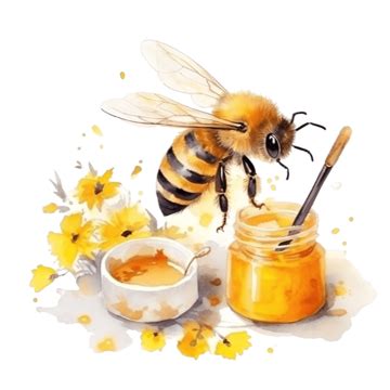 Cute Honey Jar Stationary Sticker Oil Painting Honey Jar Honey Jar