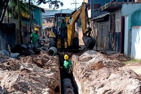 Prefeitura Inicia Obras De Drenagem E Pavimenta O De Ruas No Bairro