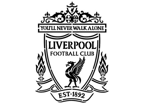 Liverpool Fc Logo Stencil File For Laser Cuttingcnccricut Svg Ai