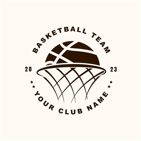 Basketball logo design template simple style design vector 22528479 ...