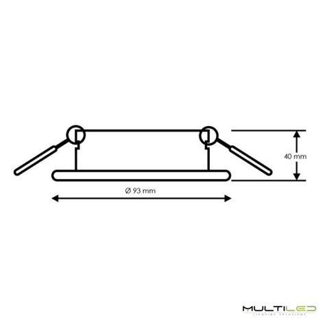 Aro De Aluminio Basculante Night Para Dicroica Blanco