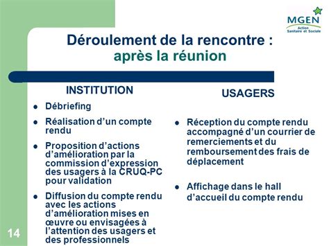 REUNION D EXPRESSION DES USAGERS