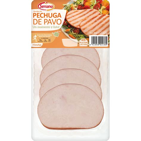 Comprar Fiambre De Pechuga De Pavo Bajo En Grasa En Lonchas Sin Gluten