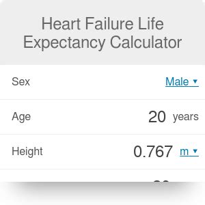 Heart Failure Life Expectancy Calculator