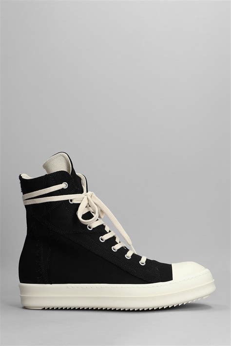 Rick Owens DRKSHDW Penta Sneaks Sneakers In Black Canvas For Men Lyst