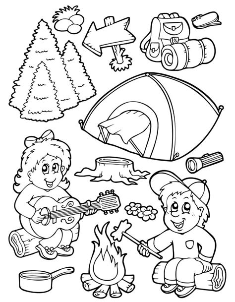 Camping Coloring Pages Best Coloring Pages For Kids