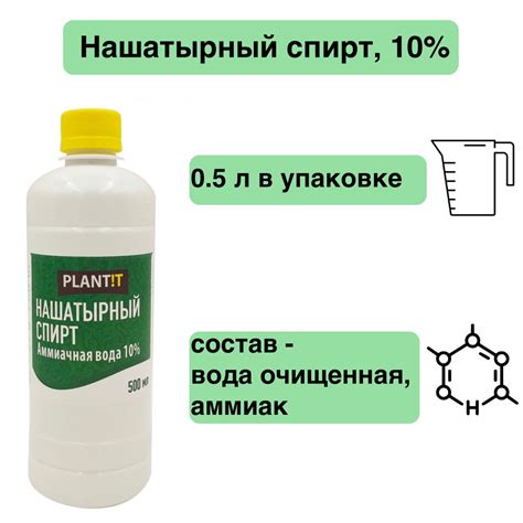 Нашатырный спирт 500 мл - многофункциональное средство для садово ...