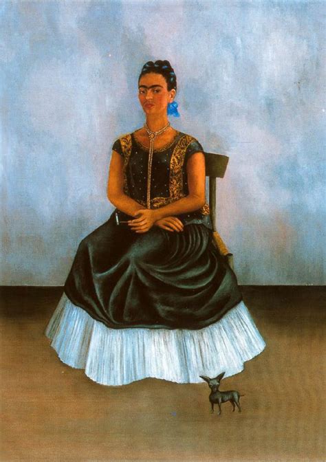 Autorretrato Con Itzcuintli De Frida Kahlo 1907 1954 Mexico Frida