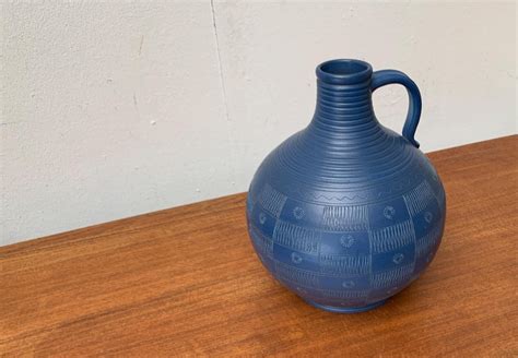 Large Mid Century German Studio Pottery Floor Vase By Wilhelm Kagel