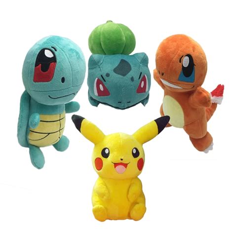 4Pcs/Set Cute Pikachu Plush Toys Baby Hot Anime Plush Toys Children's ...