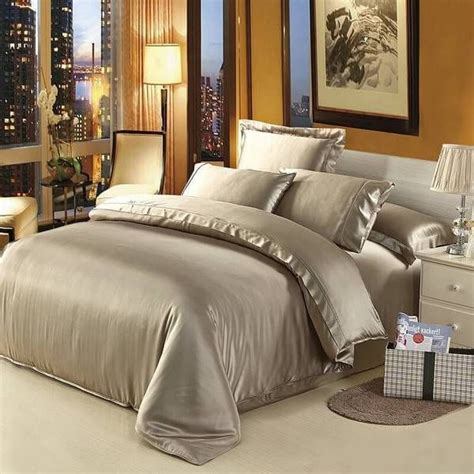 19 Momme Pure Mulberry Silk Duvet Cover Slipintosoft Beige Bedding