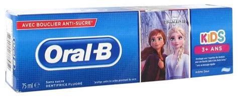 Oral B Kids Fluoride Toothpaste Sugar Free 3 Years Old And 75ml Vers