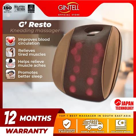 Gintell G Resto Portable Kneading Massager Lazada Ph