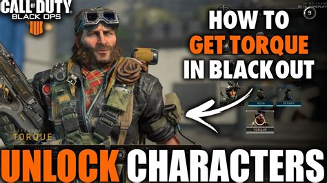 HOW TO UNLOCK TORQUE IN BLACKOUT Unlocking Characters In Call Of Duty