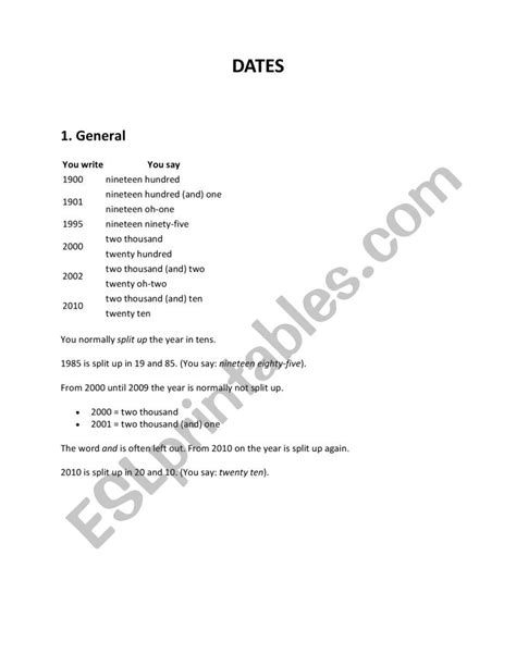 How To Read And Write Dates In American And British English ESL