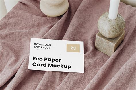 Eco Horizontal Business Card Free Mockup — Free Mockup World