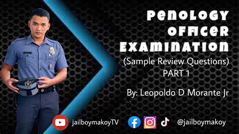 POE Penology Officer Examination Sample Review Questions Part 1