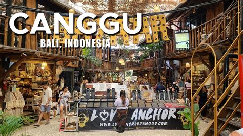 4K Bali Canggu Walking Tour Pantai Batu Bolong Street Surfing Spot