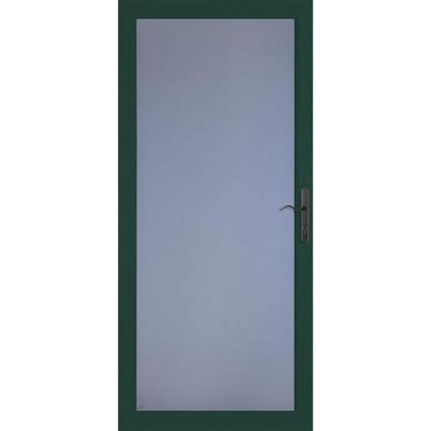 Larson Secure Elegance Green Full View Aluminum Storm Door Common 32 In 81 In Actual 31 75