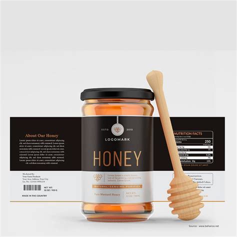 Creative Honey Label Design Honey Branding DesignerPeople Honey