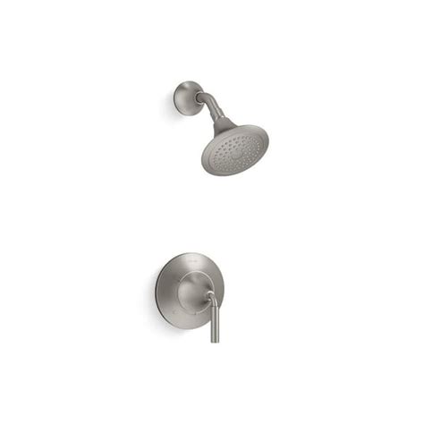 KOHLER Tone 1-Handle Shower Faucet Trim Kit in Vibrant Brushed Nickel ...